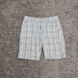 Levi’s Plaid Bermuda Shorts Women’s Size 8 Cotton Casual Summer Preppy